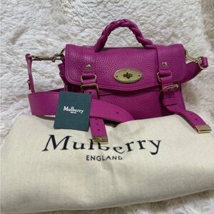 Mulberry Fuchsia Leather Satchel